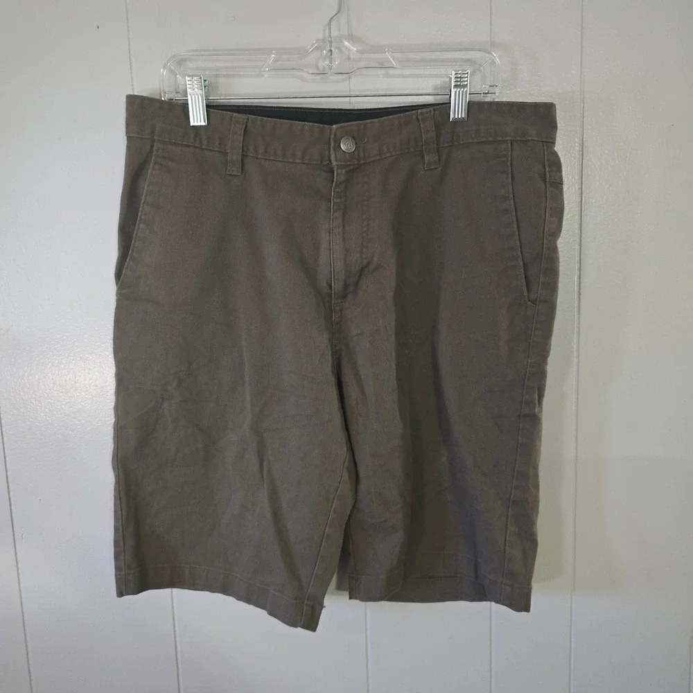 Volcom Frickin Modern Chino Shorts Mens‎ 34 Brown Good Stretch Skater Surf